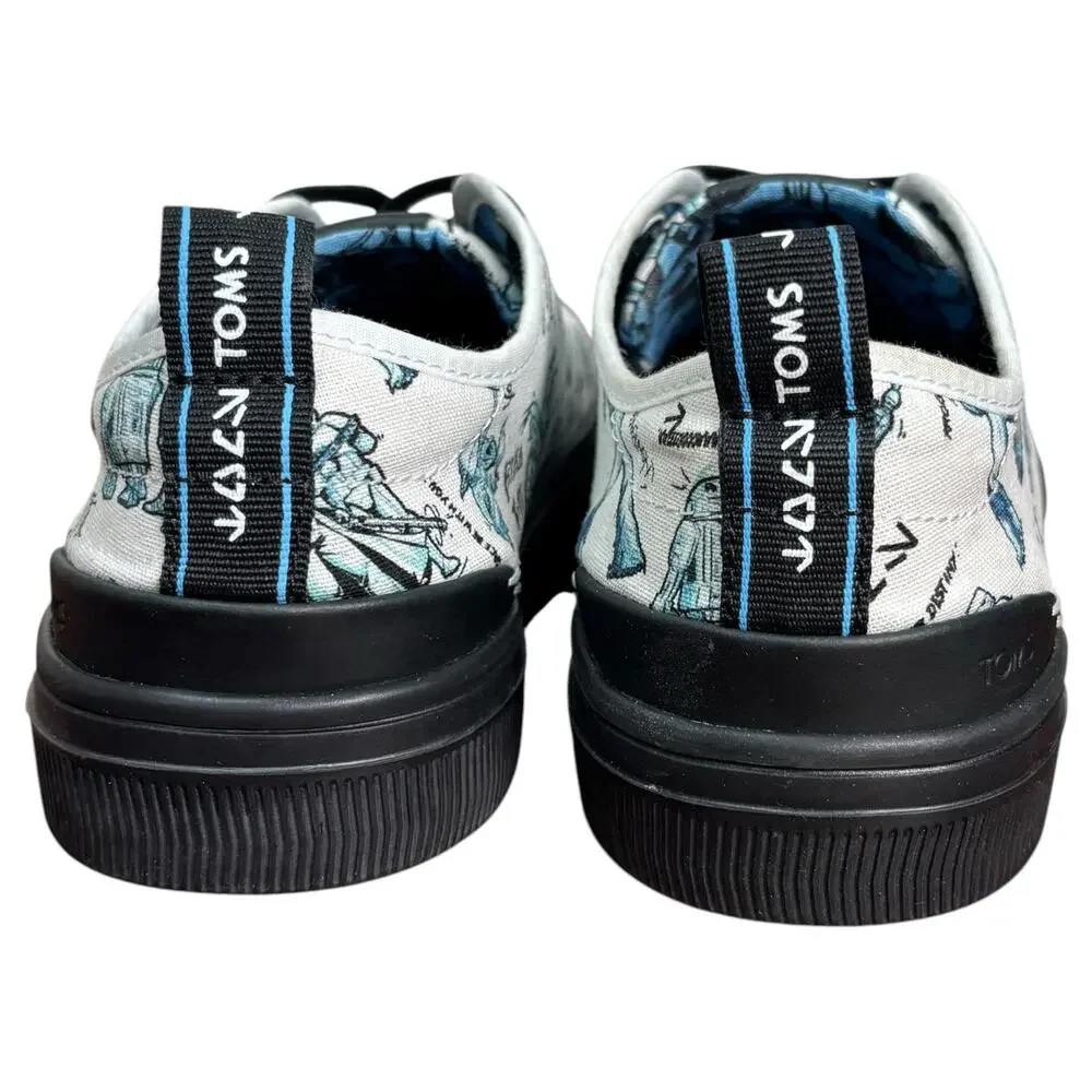 NWB Star Wars x TOMS Trvl Lite Low Men's Shoes Characters Sketch Print Size 7.5